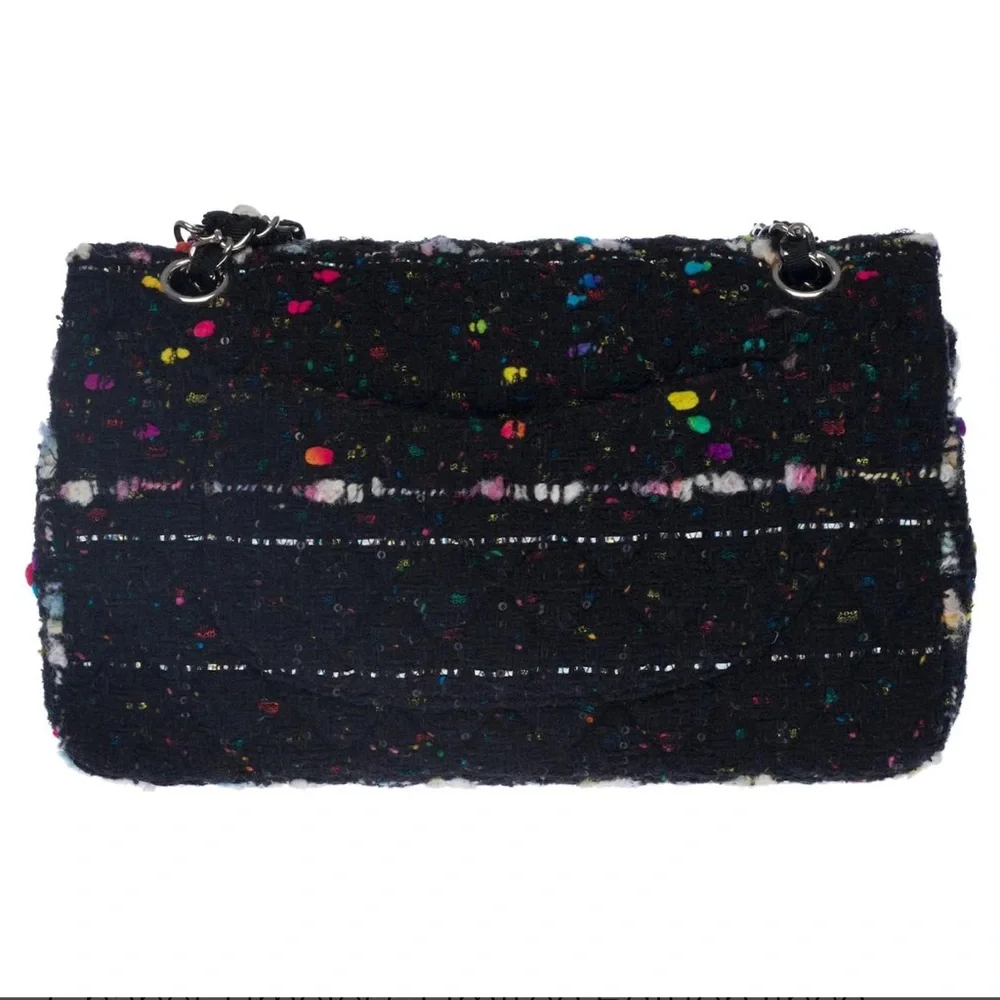 Chanel LIMITED EDITION Multicolor Tweed double flap Bag. Perfect condition.
